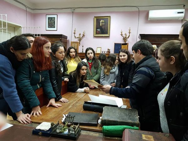 East European University students at Georgian National Center of Manuscripts!