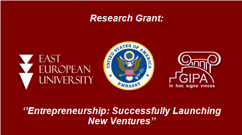 EEU won the Grant the U.S. Embassy In Georgia Book Translation Program 2018 (PAS) by project: „Entrepreneurship: Successfully Launching New Ventures!’’