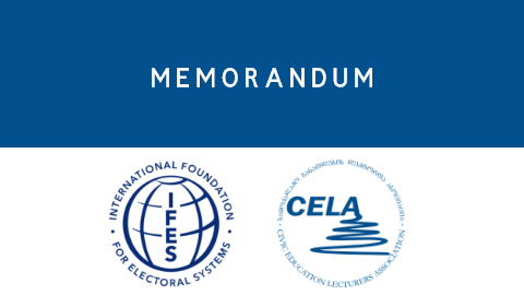 Memorandum of Understanding signed between the East European University, IFES and CELA