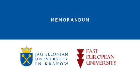Memorandum of Understanding signed between the East European University and the  Jagiellonian University