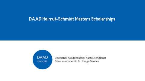 DAAD Helmut-Schmidt Masters Scholarships for Public Policy and Good Governance