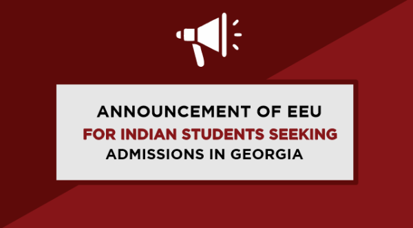 Announcement of East European University for Indian citizens seeking admissions in Georgia
