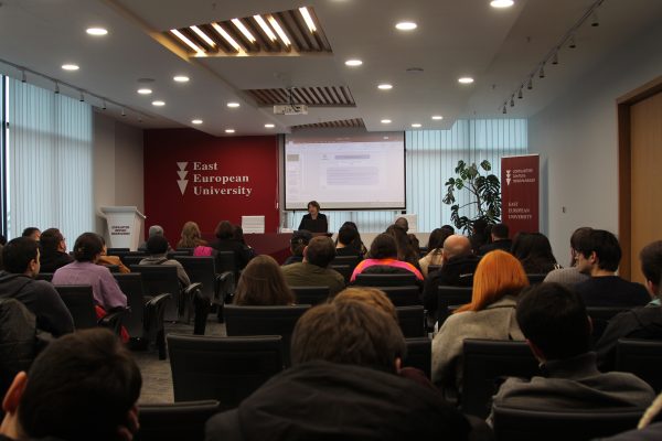 აღმოსავლეთ ევროპის უნივერსიტეტში პერსონალური მონაცემების დაცვის თემაზე სოფიო შამუგიამ საჯარო ლექცია გამართა