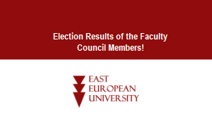 Election Results of the Faculty Council Members!