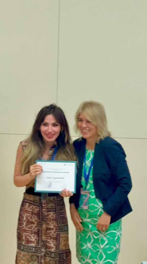 Natia Gegelashvili, a doctoral student at the Faculty of Educational Sciences, East European University, was awarded the “Emerging Scholar Award” in Spain