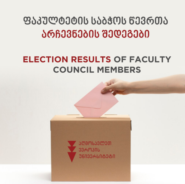 Results of the Election of Student Members of the Faculty Council of Healthcare Sciences!