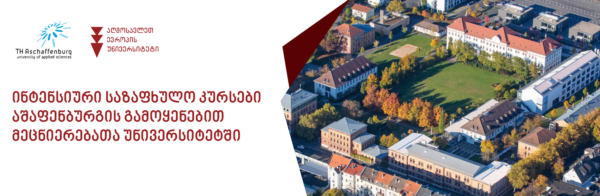 ინტენსიური საზაფხულო კურსები აშაფენბურგის გამოყენებით მეცნიერებათა უნივერსიტეტში